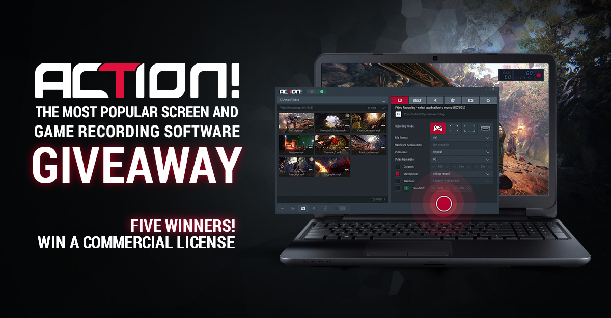 Action screen recorder giveaway