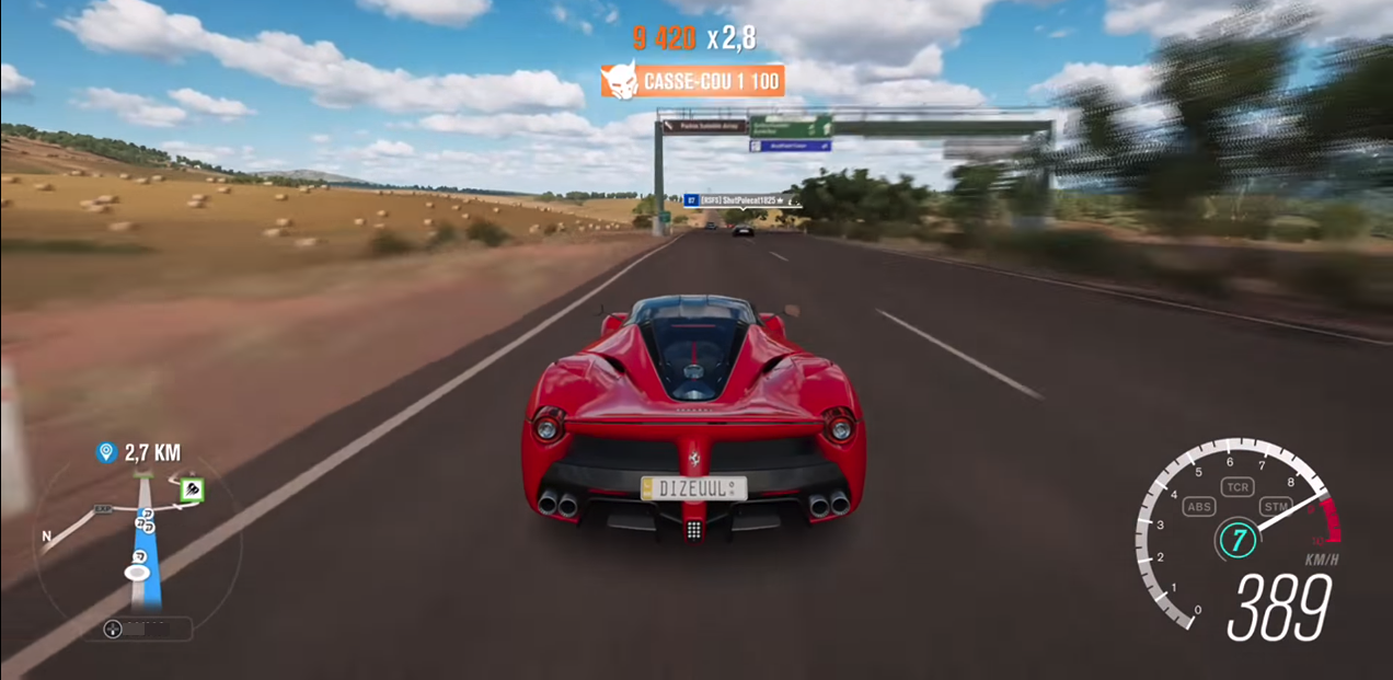 Forza Horizon 3 car race in fields