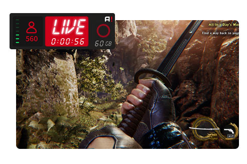 Live Stream your gameplay in HD with low CPU usage!